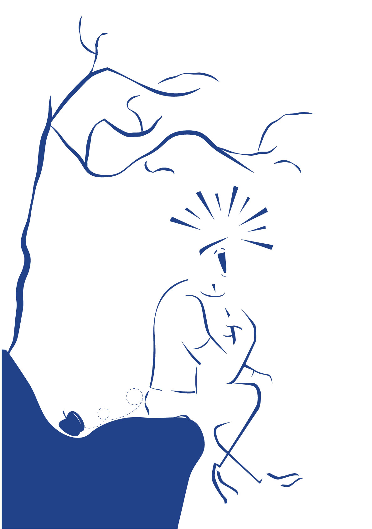 Iteration of thinker illustration